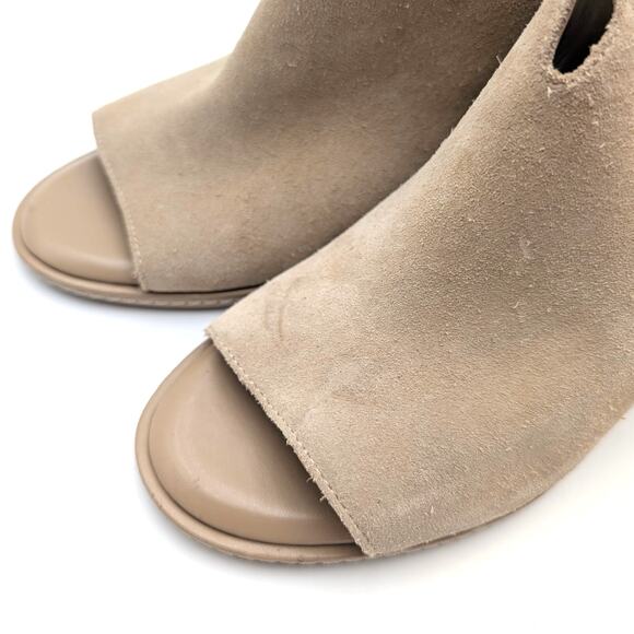 Vince Camuto Fareena Cutout Block Heel Bootie Women's Tortilla Size US9M EU40 - Picture 11 of 12